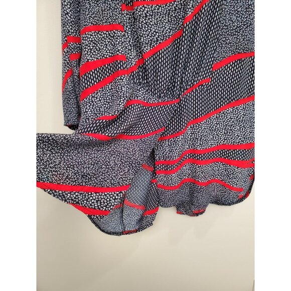 AC Sport Vintage Womens 14 Button Up Blouse Tunic 80s Shoulder Pads Retro READ - Picture 3 of 16